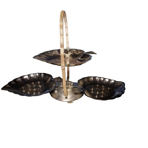 Other - Vintage Silver plated folding nut tray